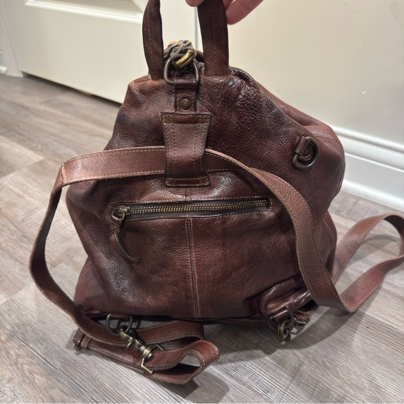 Bed Stu Delta Teak Rustic Leather Bag Backpack - Picture 4 of 13